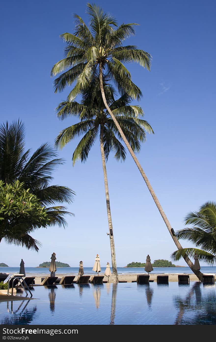 Swimming pool in island of Koh Chang.Thailand. Swimming pool in island of Koh Chang.Thailand.