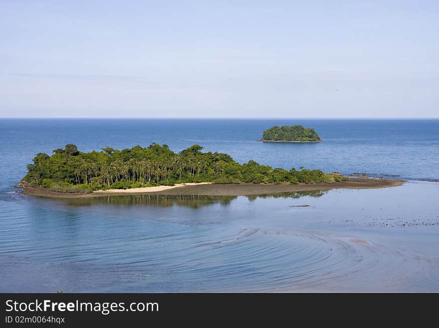 Scenic view from Koh Chang island. Thailand.