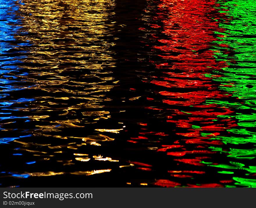 Abstract pattern of light on water. Element of design.