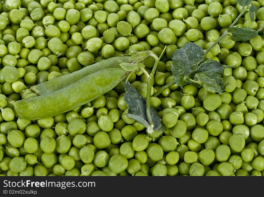 Split peas and pods