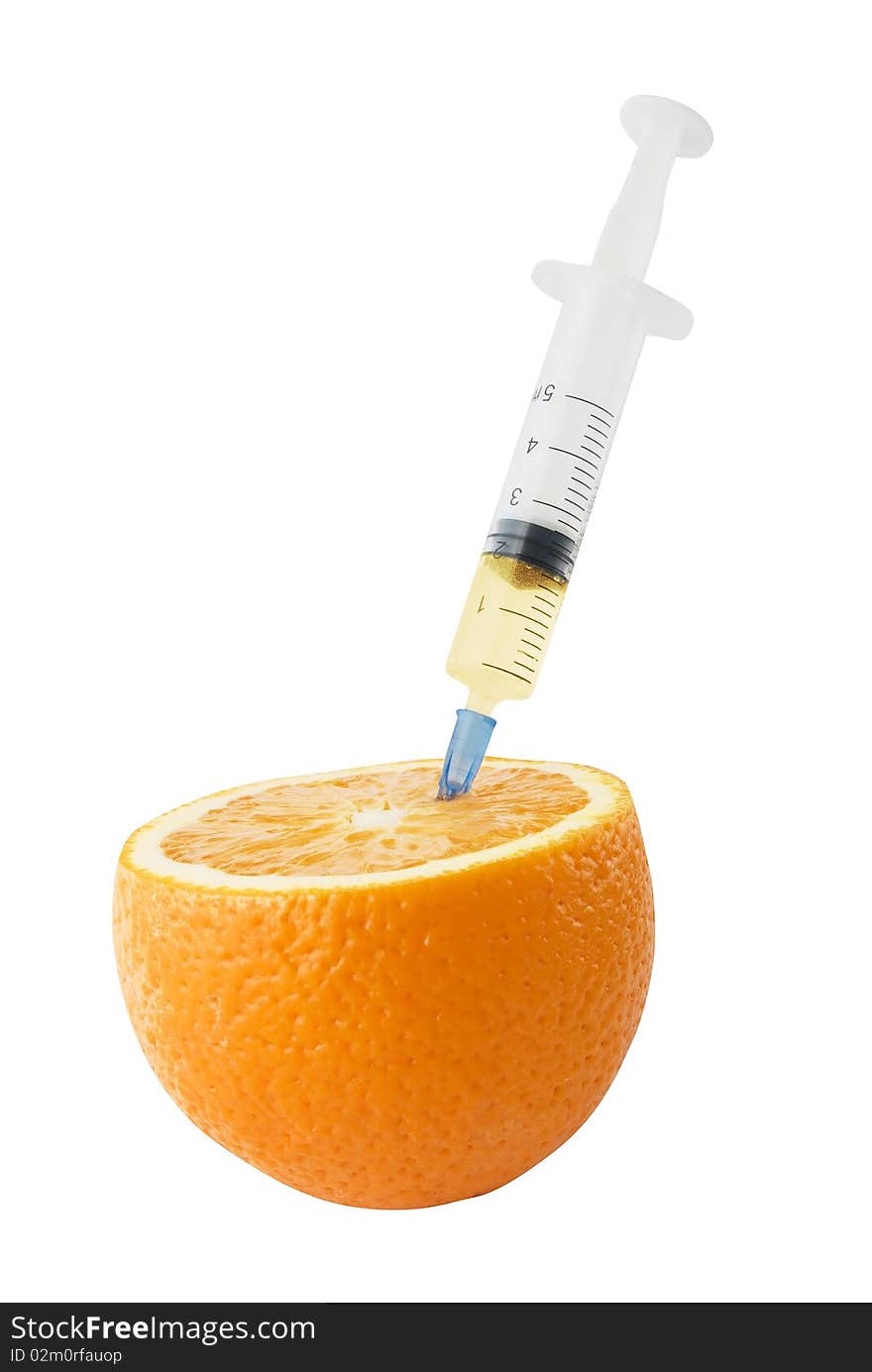 Juicy Orange with syringe