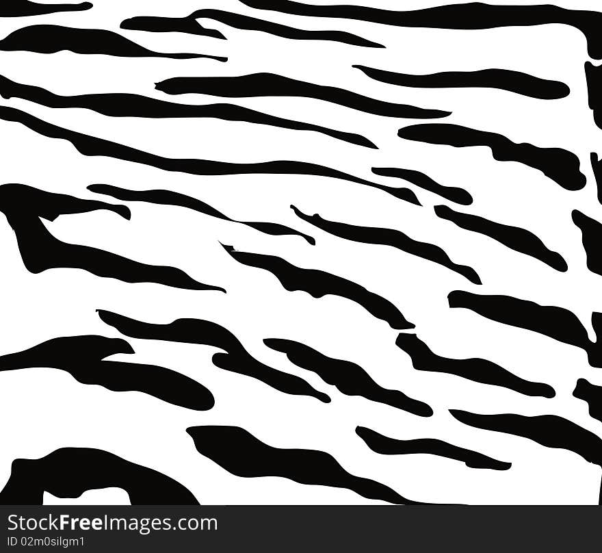 Zebra skin texture in black and white colours