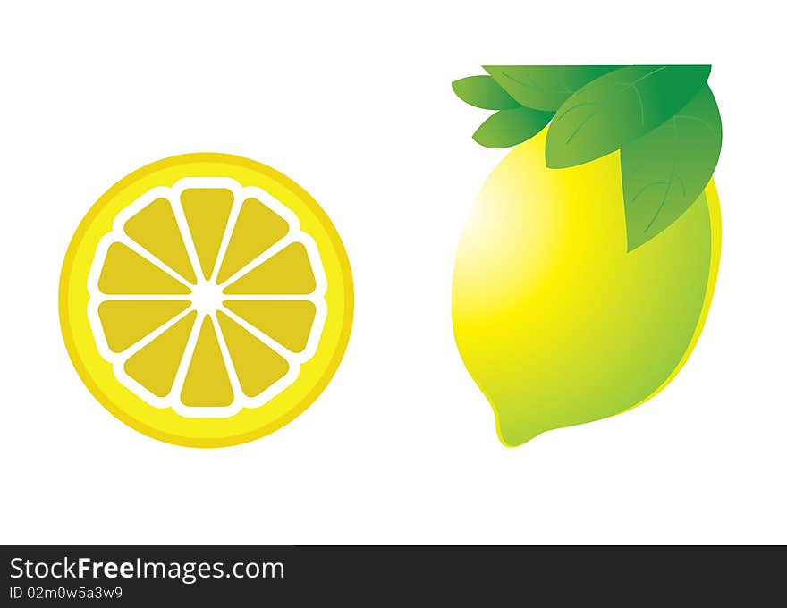 Vector Illustration Of The Lemon