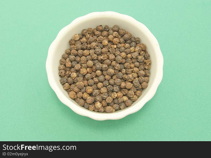 Black pepper grains