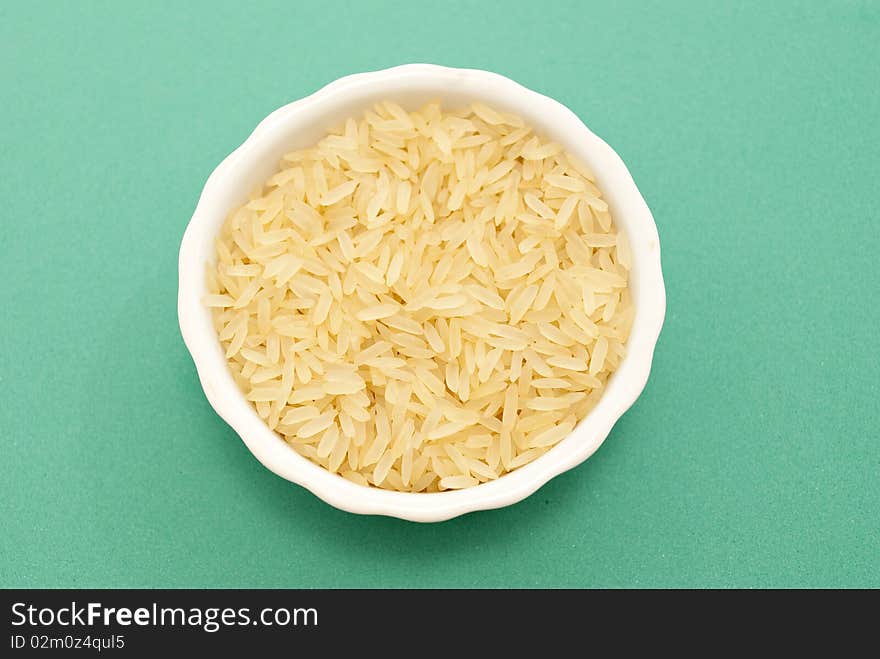 Rice macro photography close-green background