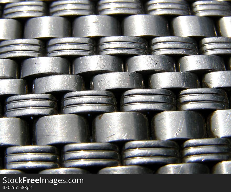 Detail photo texture of metal chain bracelet background