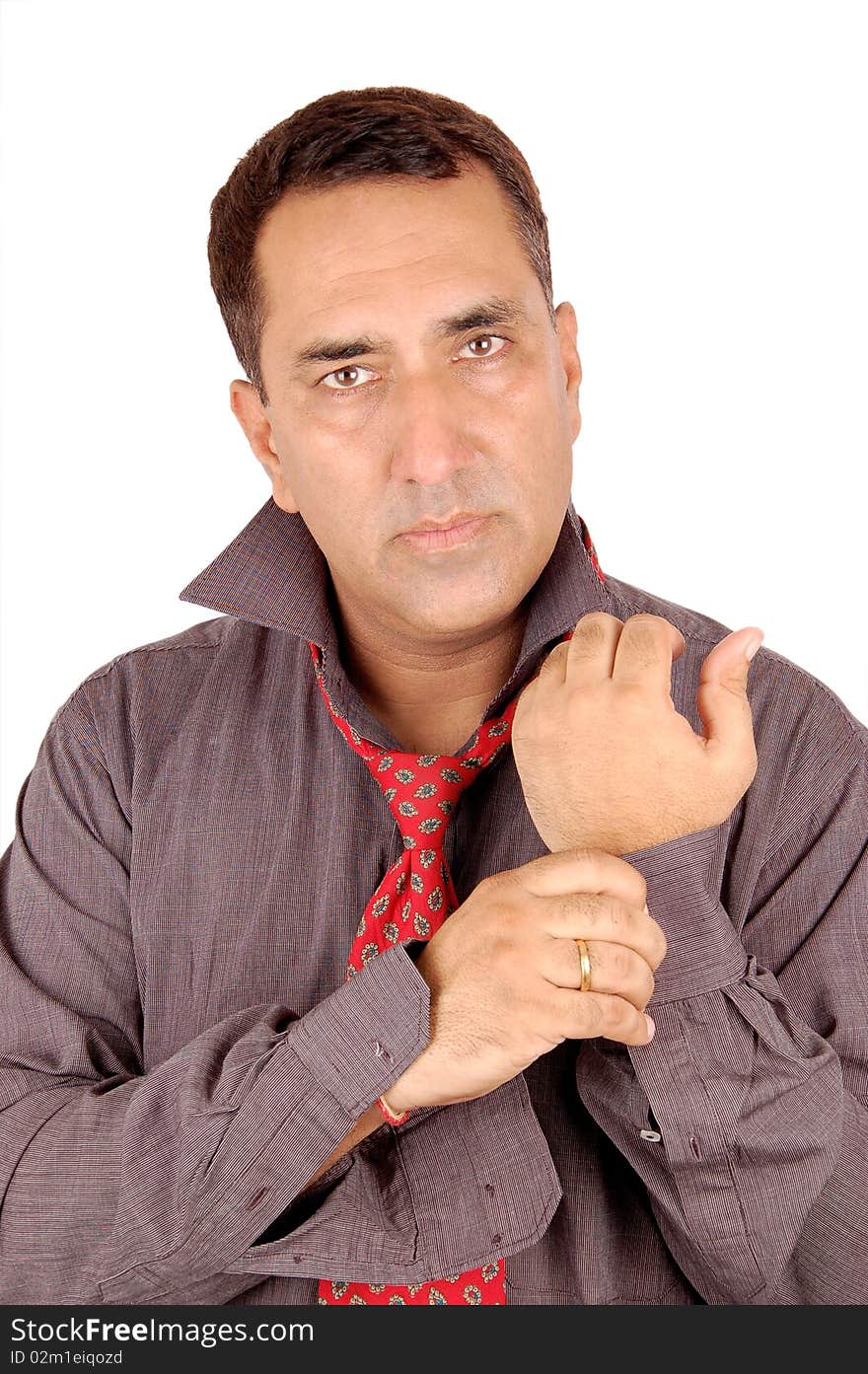 Businessman ready for office photo click in studio