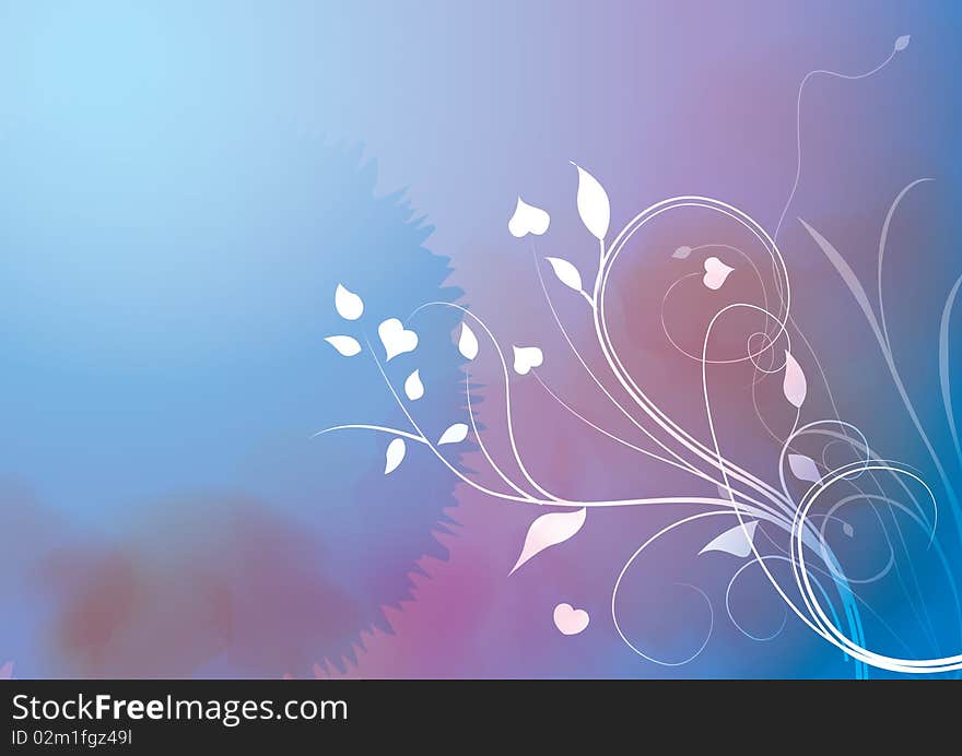 Multiple color floral background design for any occasion. Multiple color floral background design for any occasion