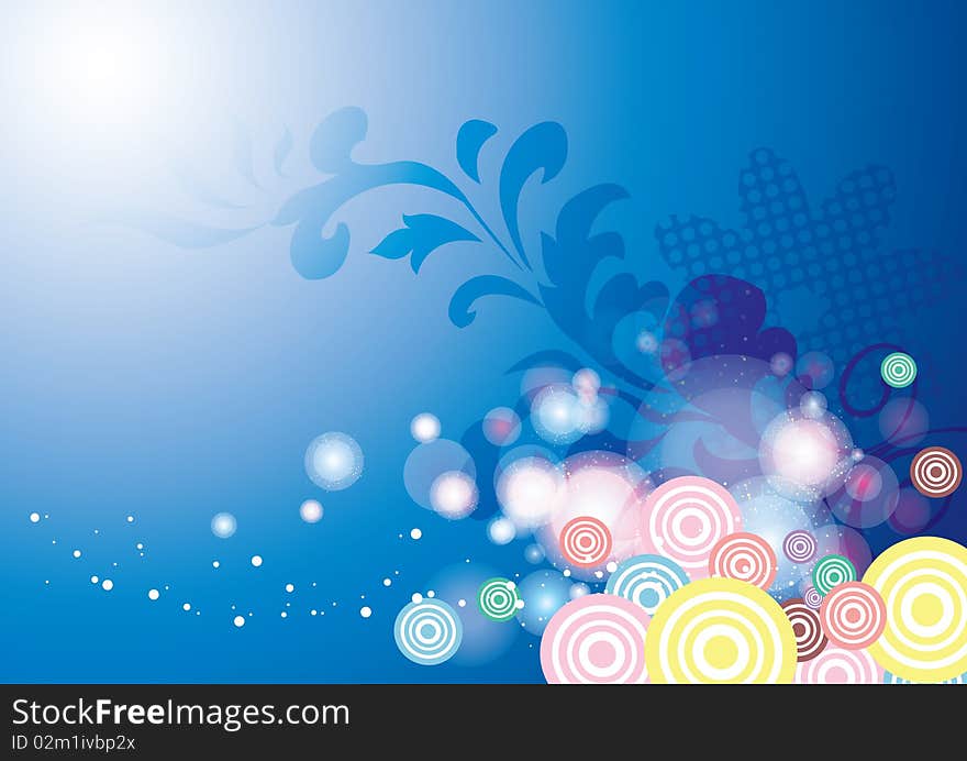 Multiple color circles background design for any occasion. Multiple color circles background design for any occasion