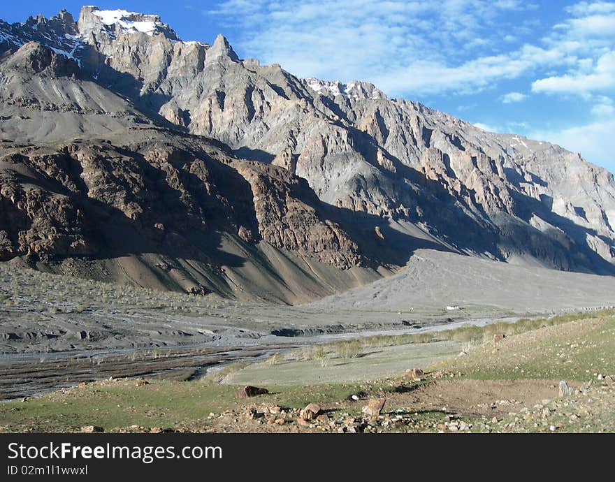 Spiti valley in the Himalayan mountains, India