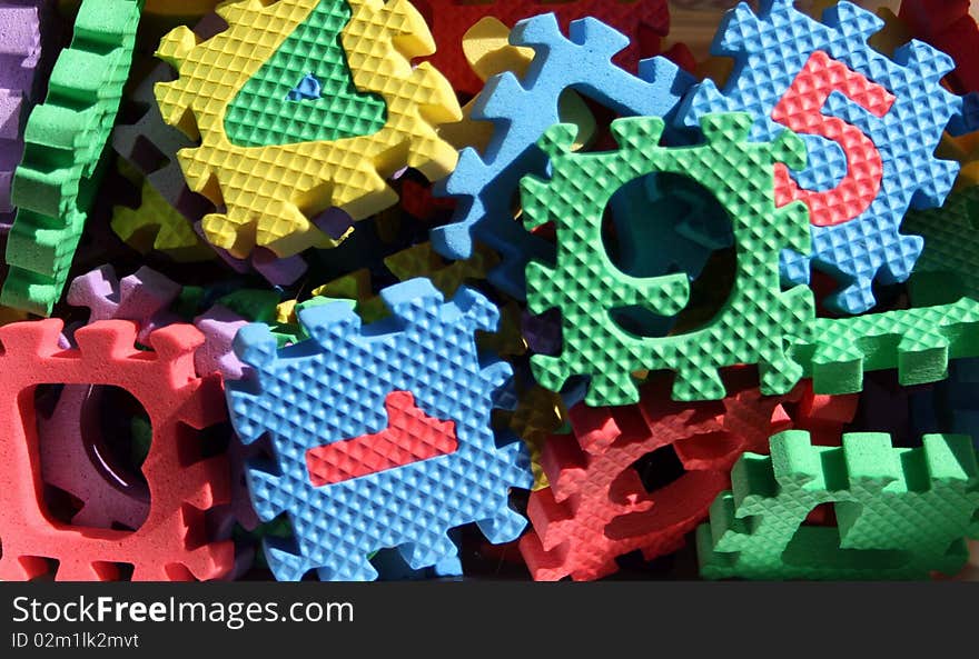 Foam puzzle pieces