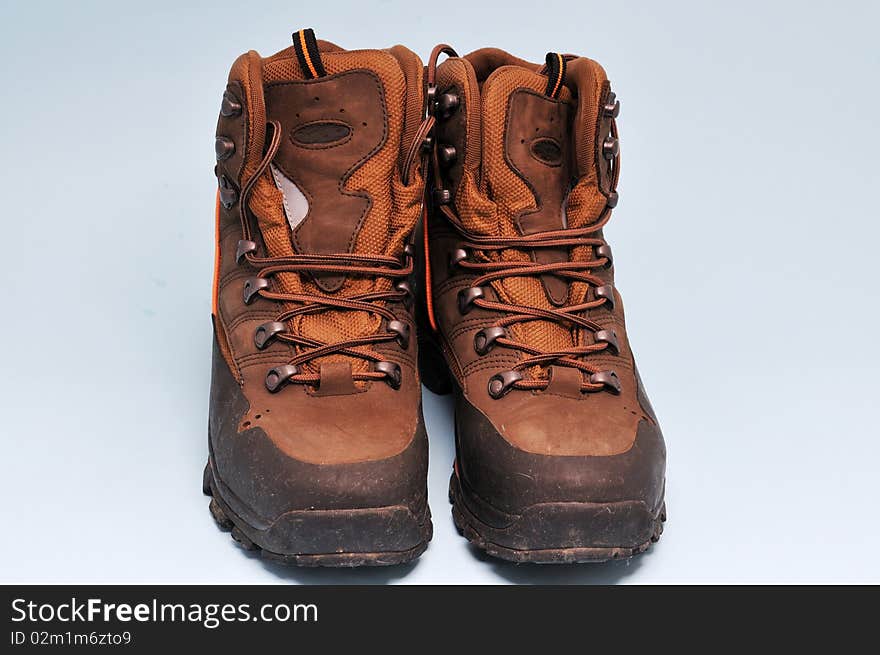 Wear over a pair of hiking shoes.