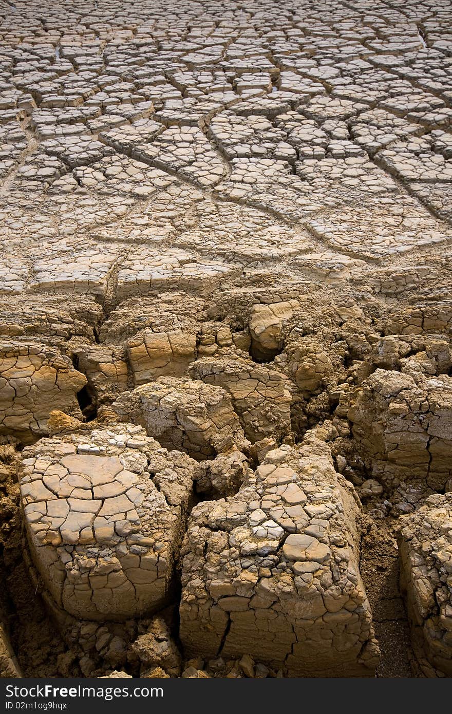 Dry,Soil dry at industrail area Rayong Thailand