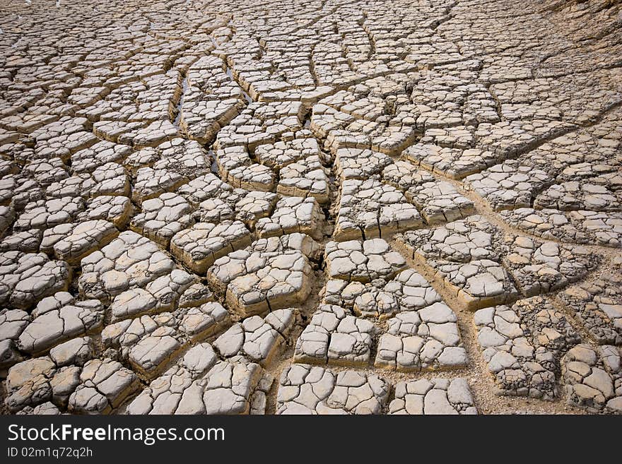 Dry,Soil dry at industrail area Rayong Thailand