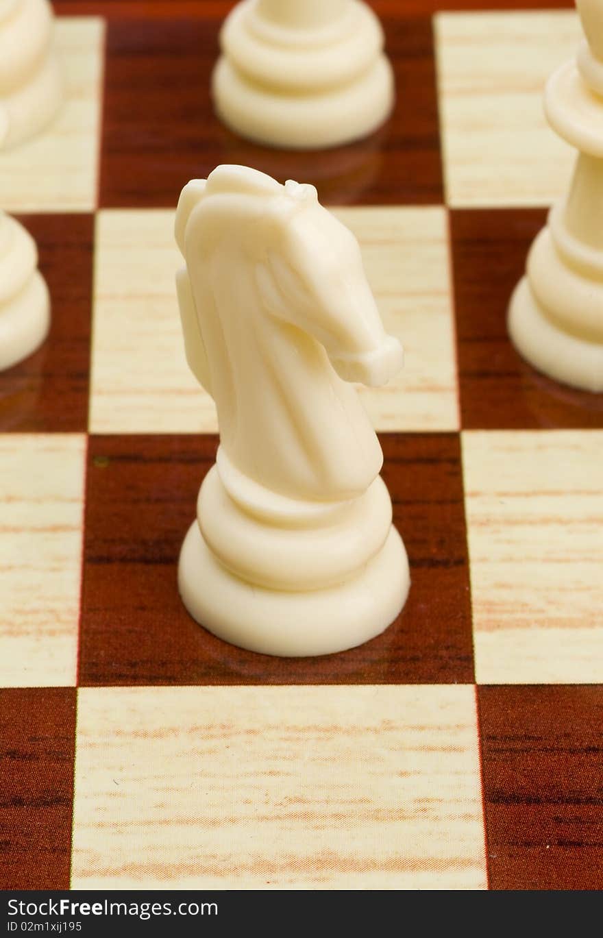 White Horse In Chess Game