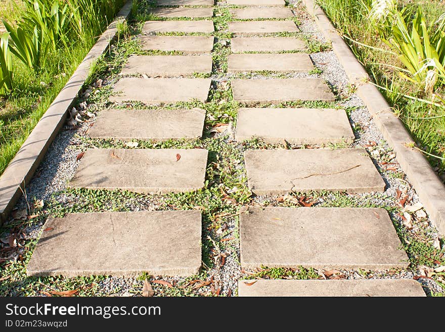 Sidewalk in the park