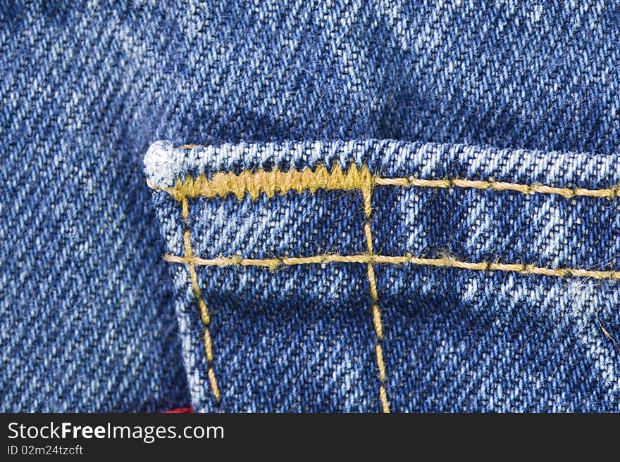 Details of Blue Jeans Background