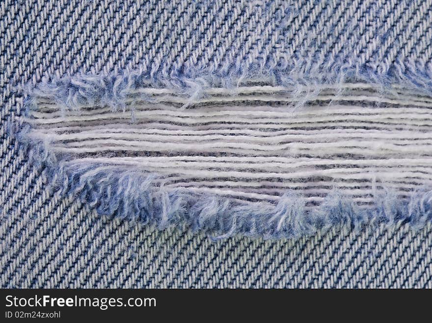 Details of Blue Jeans Texture