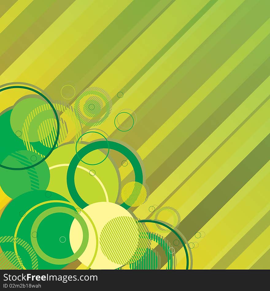 Stylish green banner. Vector illustration