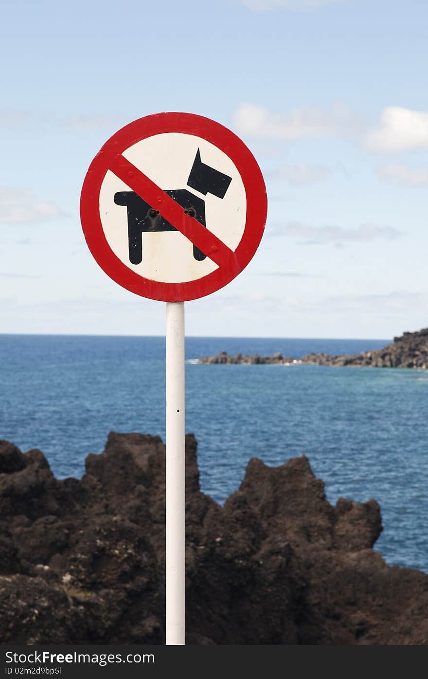 No dogs allowed sign