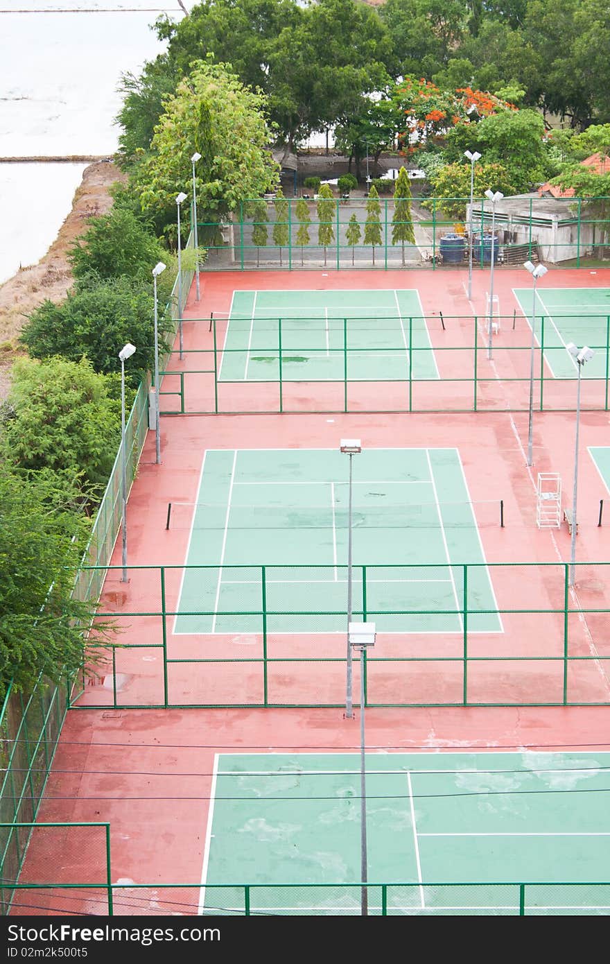 Stadium tennis in the park,sport of relax