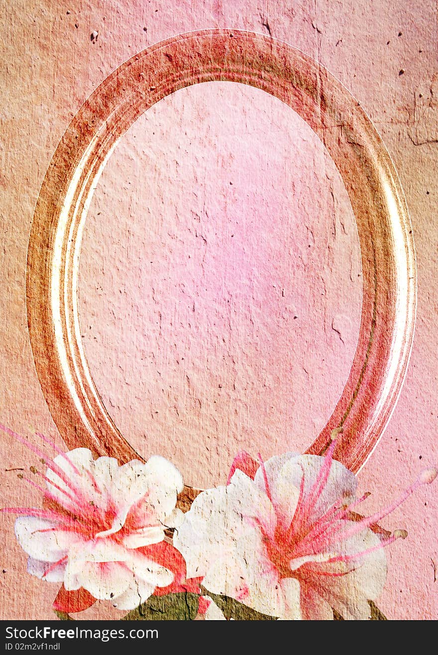 Vintage Styled Oval Frame