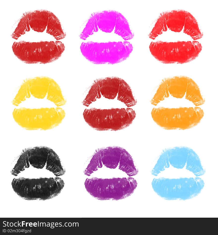 Lipstick kisses