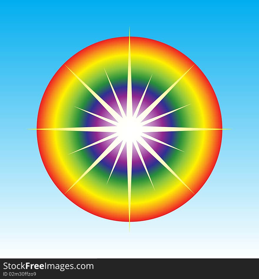 Abstract sun symbol