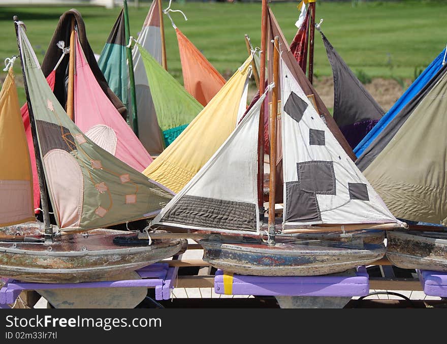 Sailboats in le jardin des tuileries in Paris. Sailboats in le jardin des tuileries in Paris