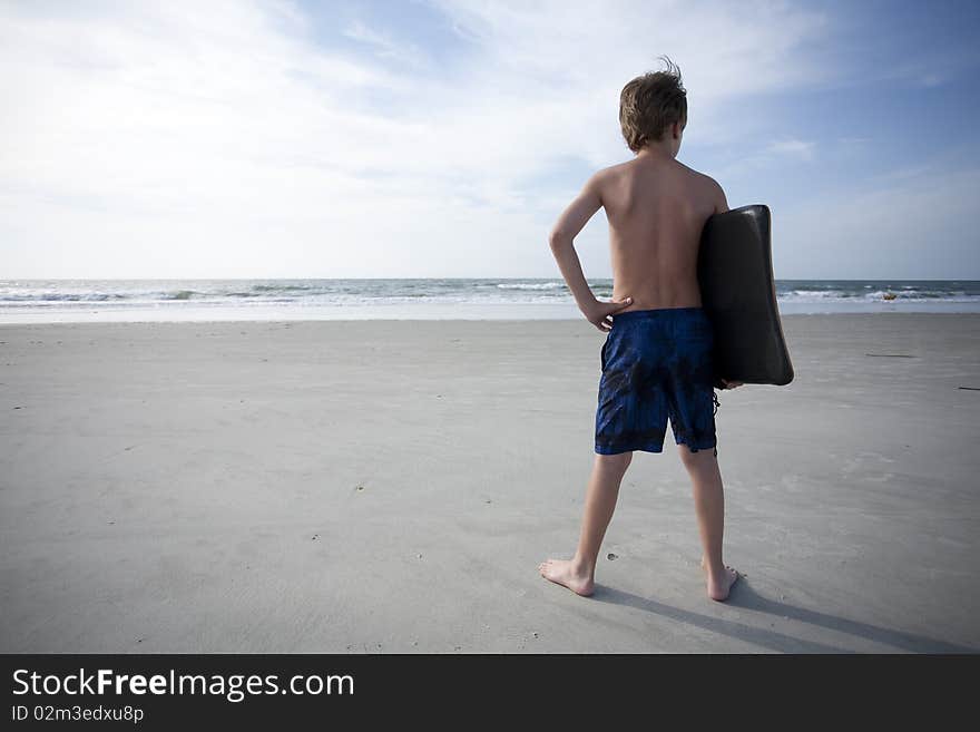 Young Boy At The Beach