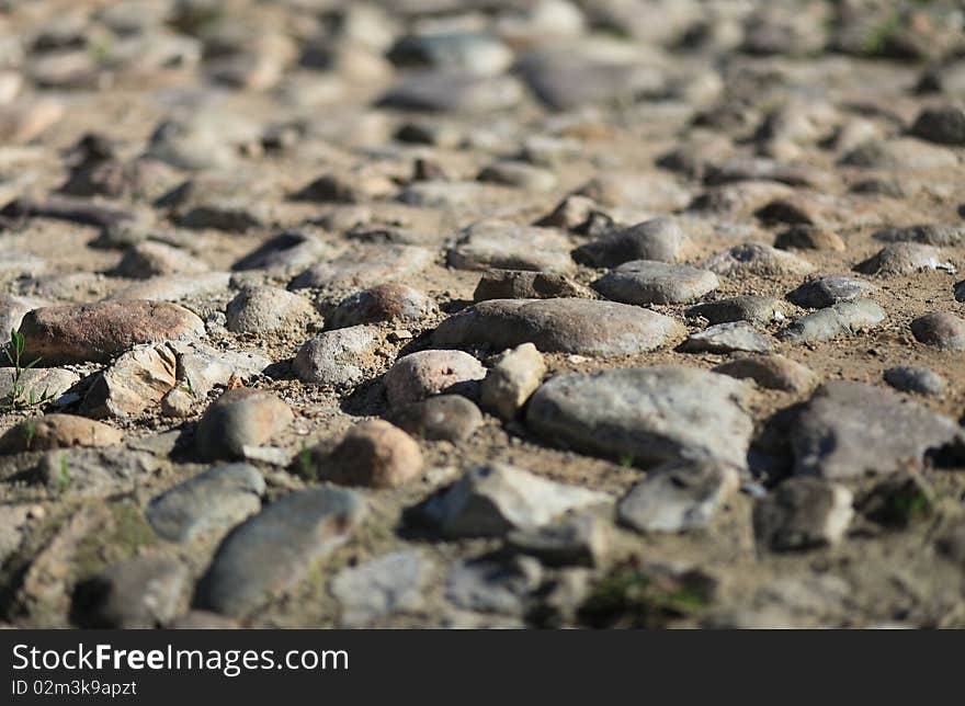 Close-up shoot of paved road