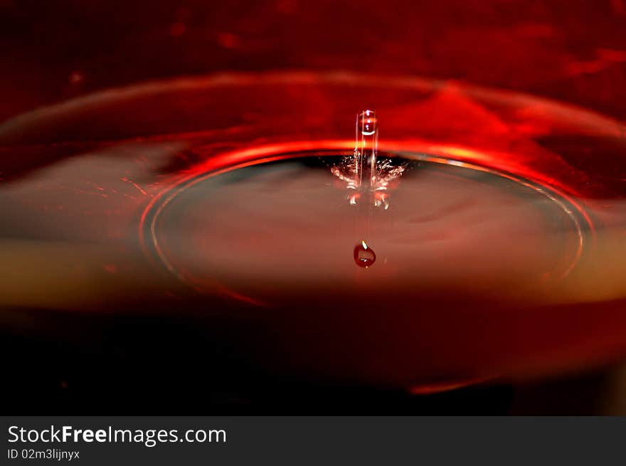 Background of red and orange with water drops. Background of red and orange with water drops