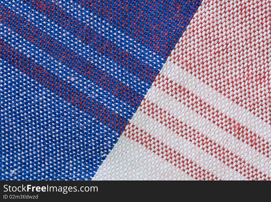 Close up of gingham fabric background. Close up of gingham fabric background