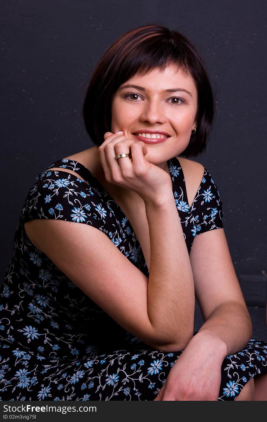 Portrait Of Beautiful Young Woman