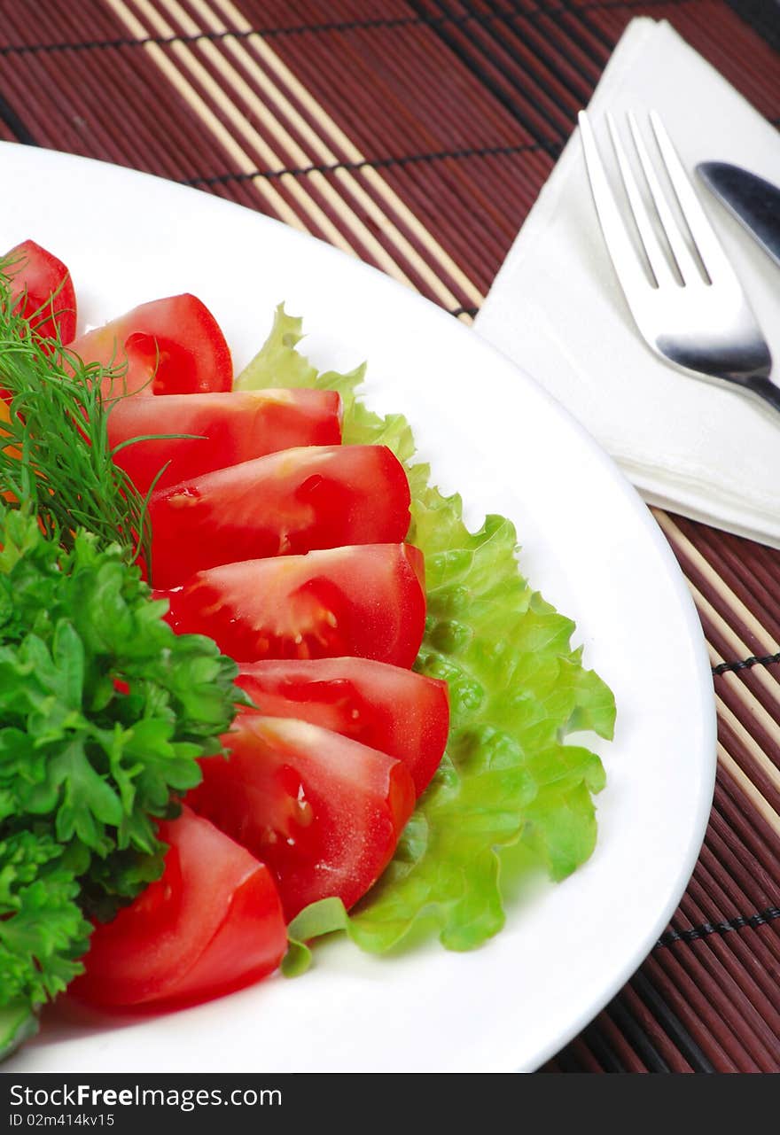 Tomatoes On A Dish