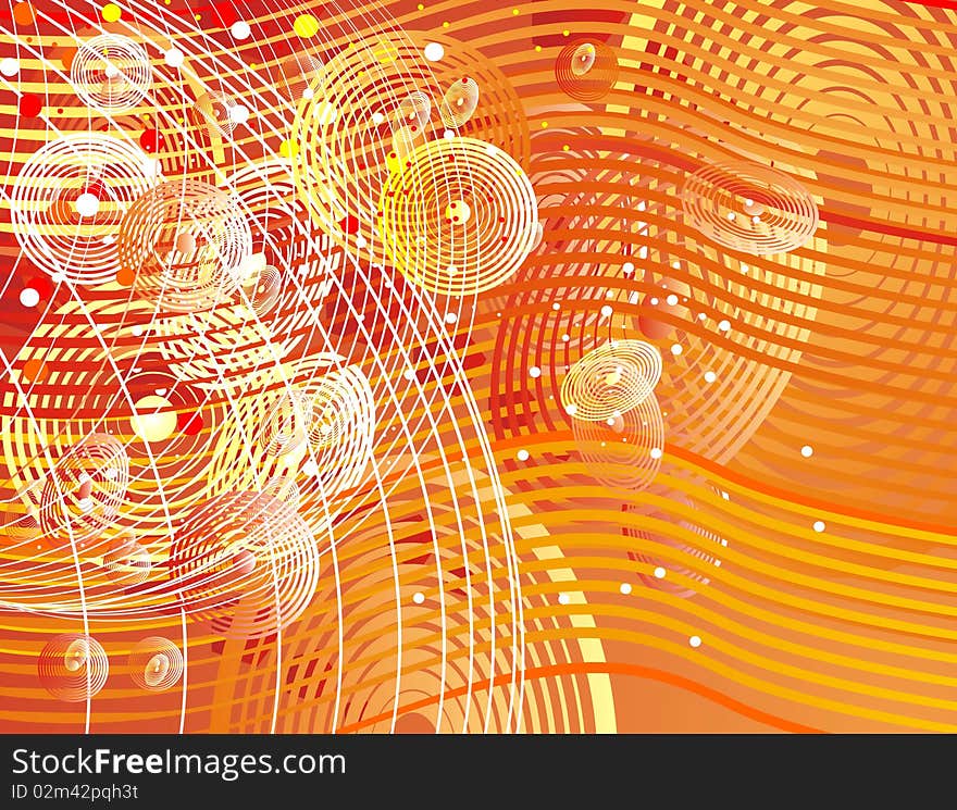 Modern futuristic orange background texture