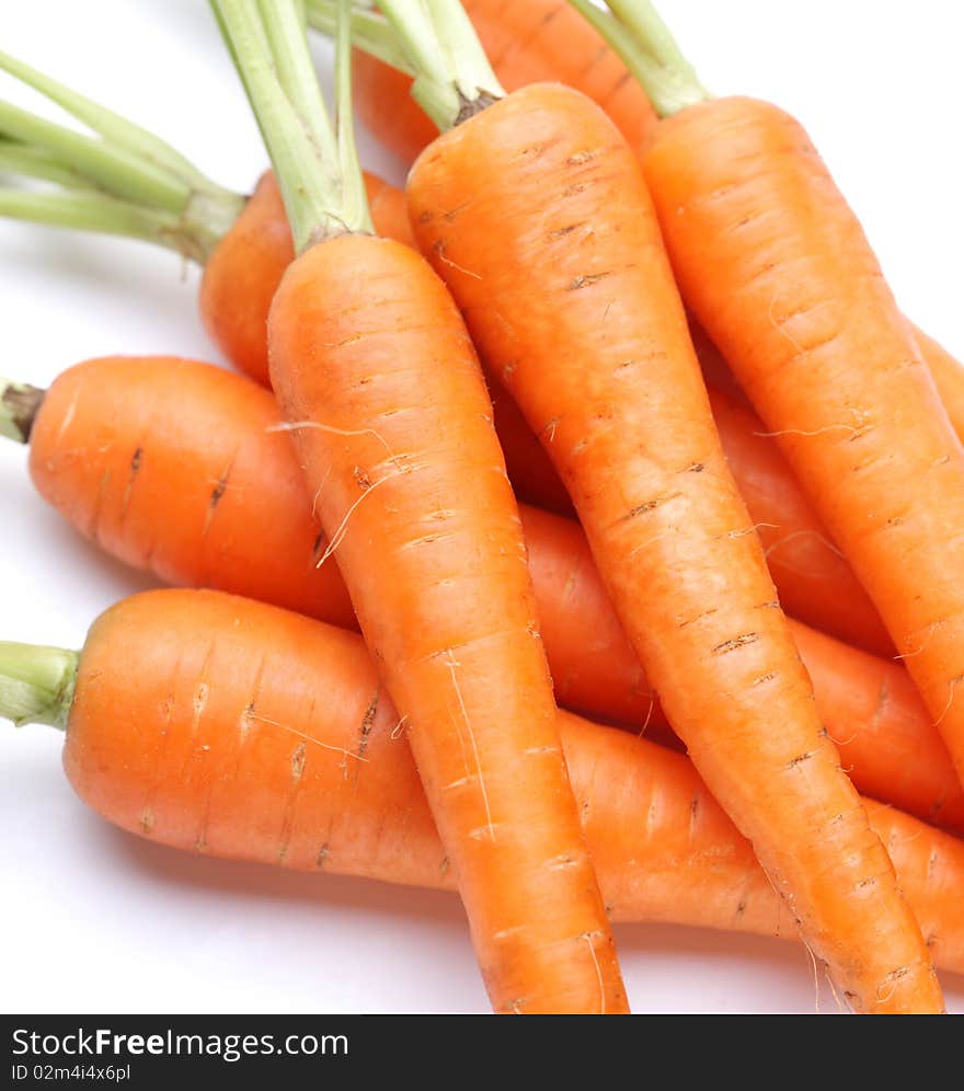 Ripe fresh carrots