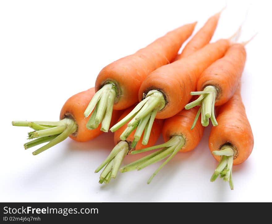 Ripe fresh carrots