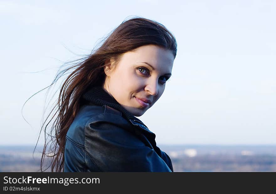 Closeup of a beautiful caucasian female model. Closeup of a beautiful caucasian female model