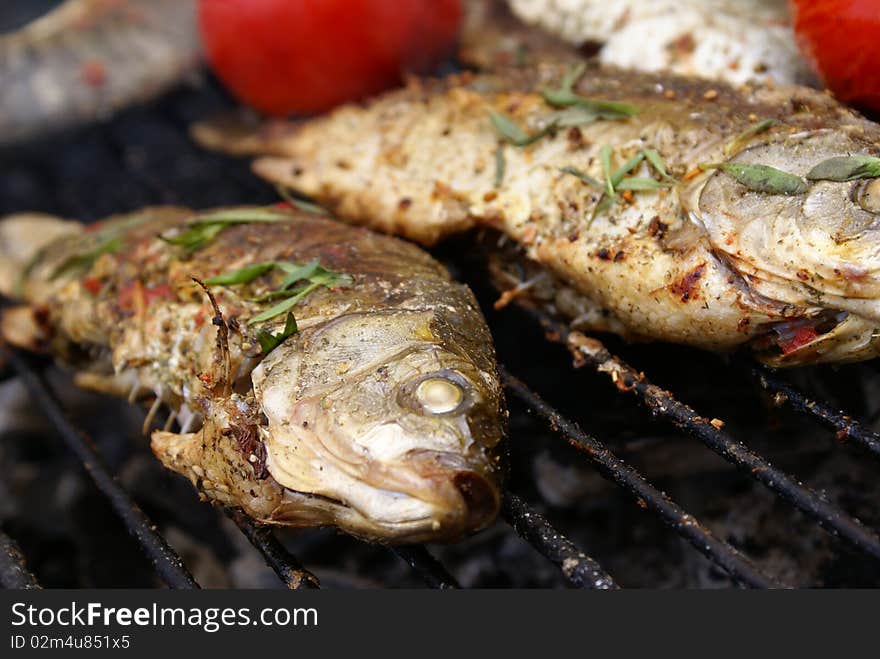 Carp with thyme