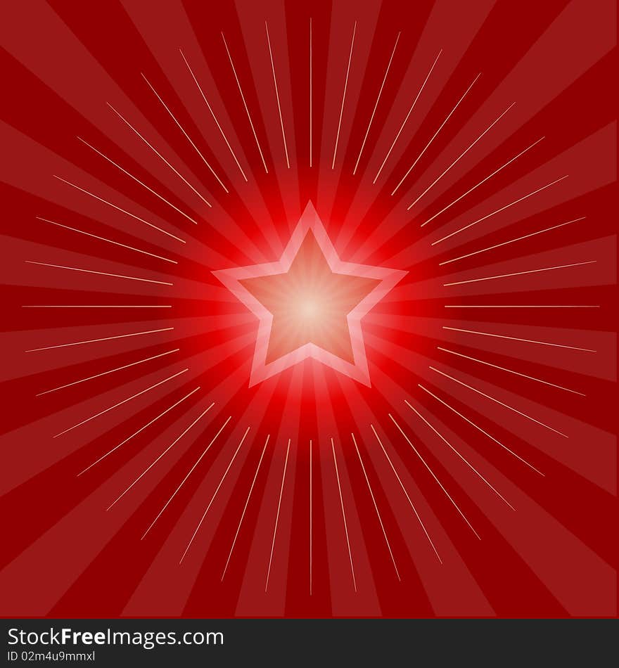 Iillustration of star and burst background