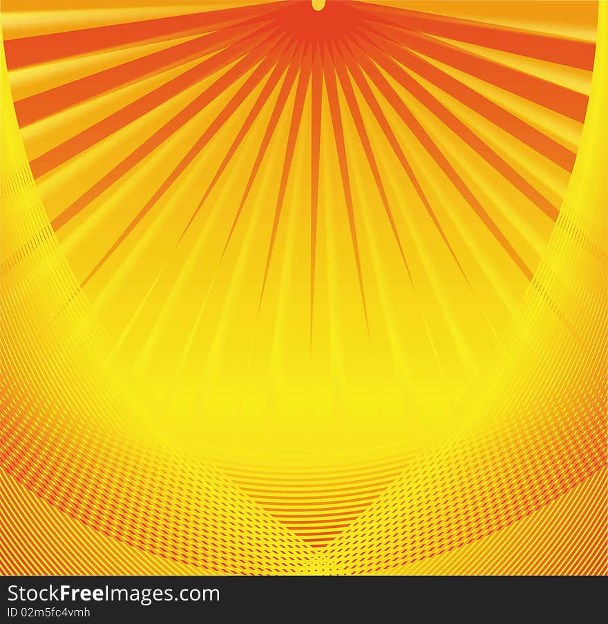 Summer abstract picture. Summer illustration. vector