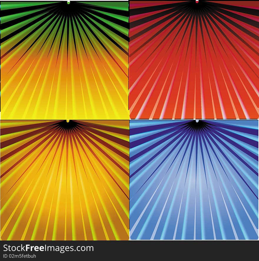 Summer abstract picture. Summer illustration. vector