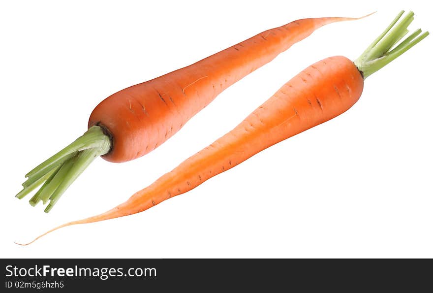 Ripe fresh carrots