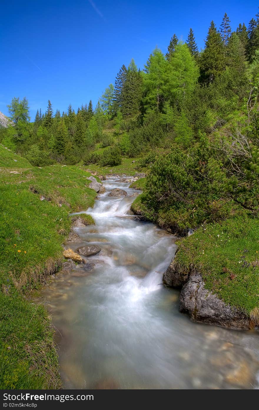 Alpine Mountain River