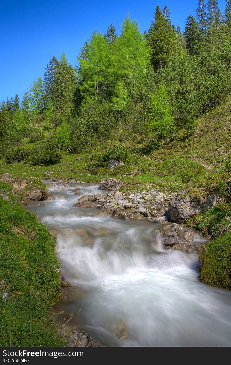 Alpine Mountain River