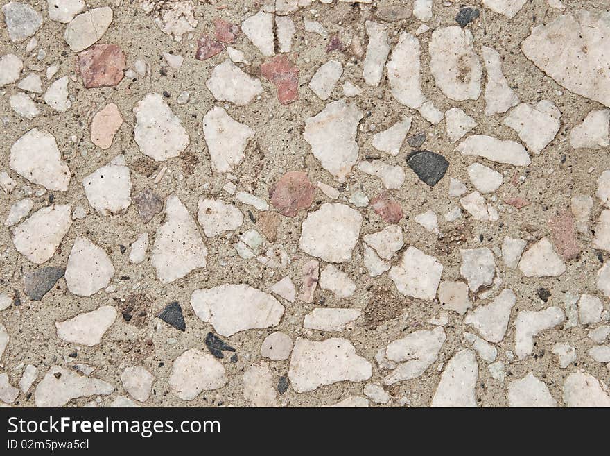 Detail of a stone mozaic used for texture. Detail of a stone mozaic used for texture