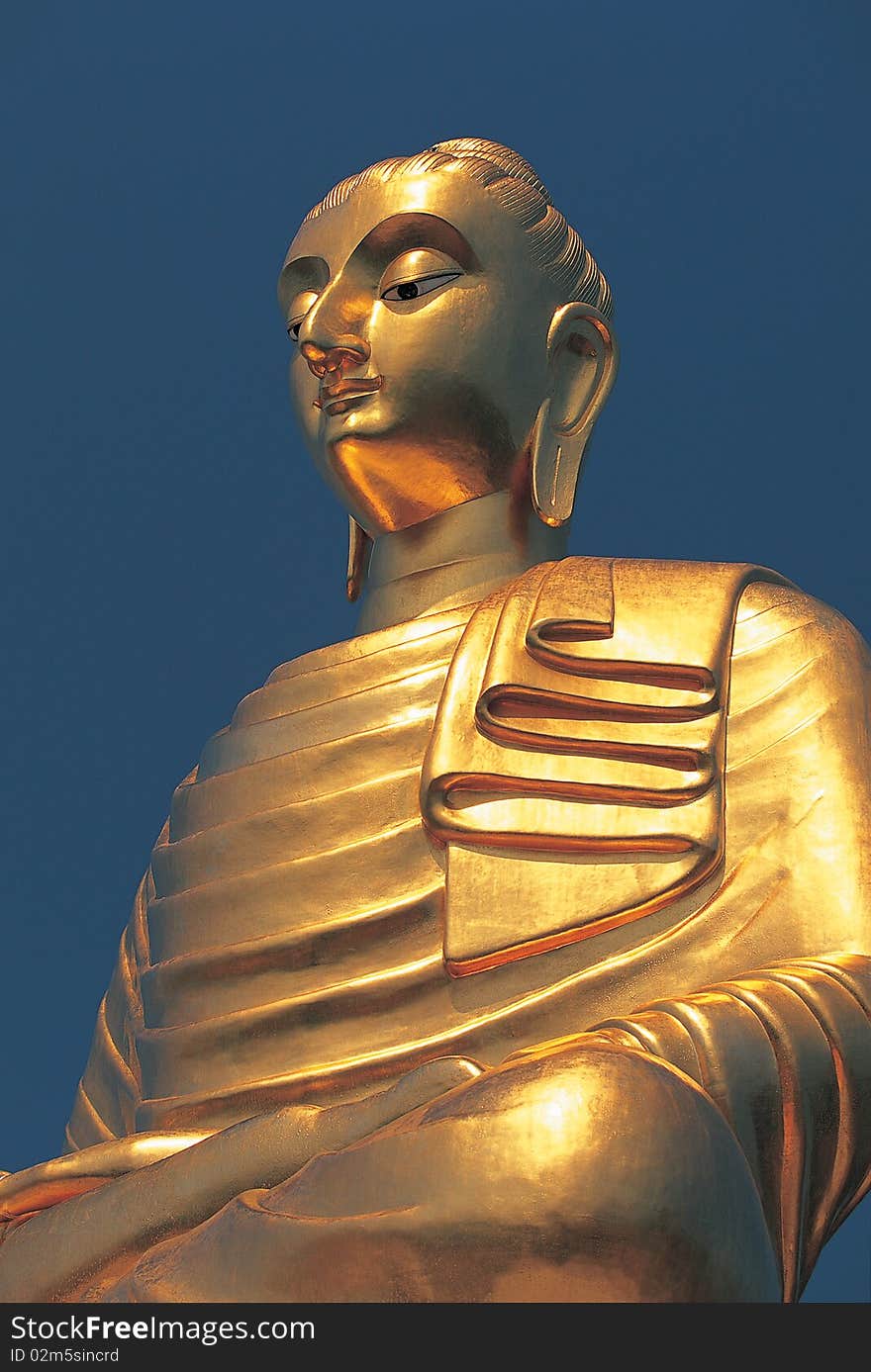 Golden buddha image in Thailand