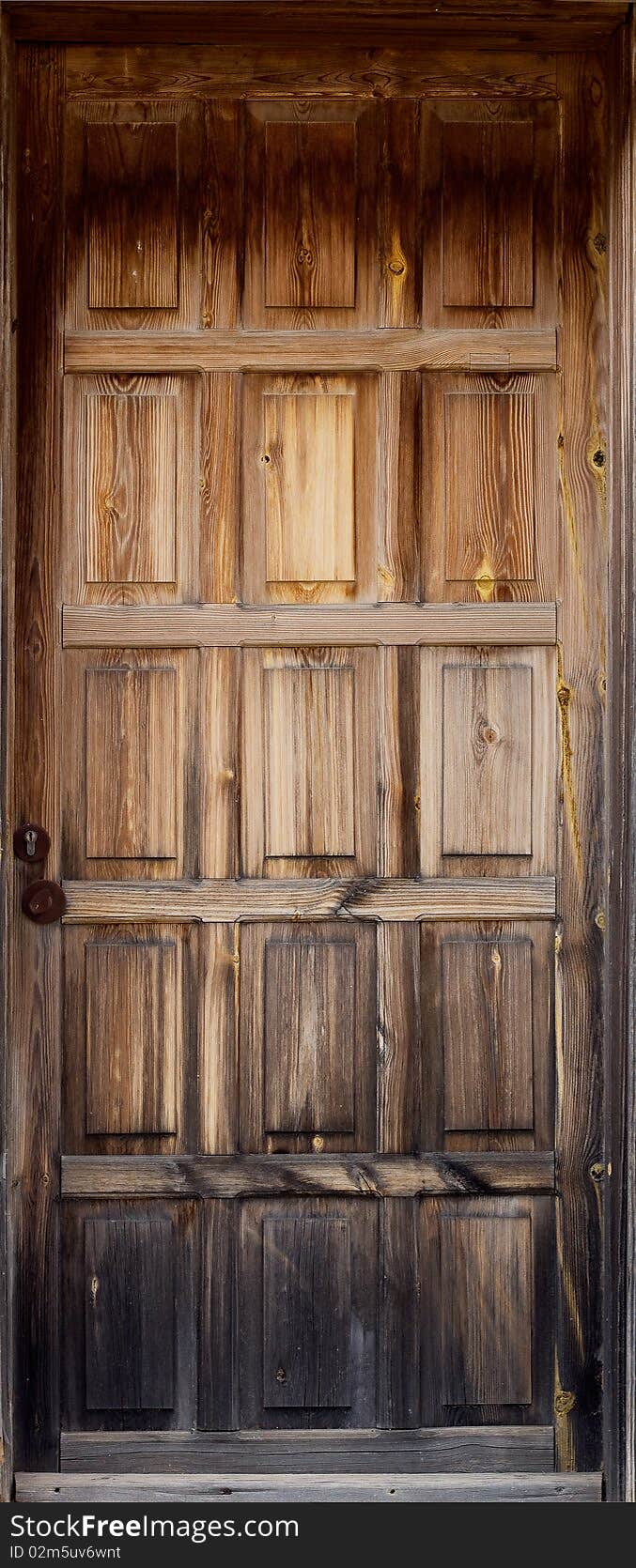 Old wooden door, can be used as background