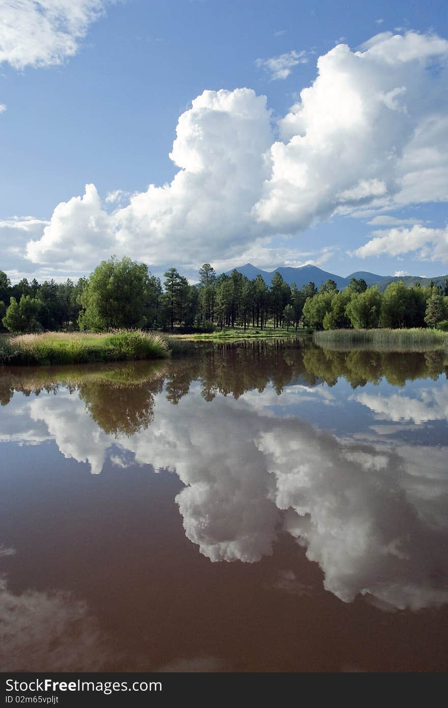 Lake Cloud Reflection